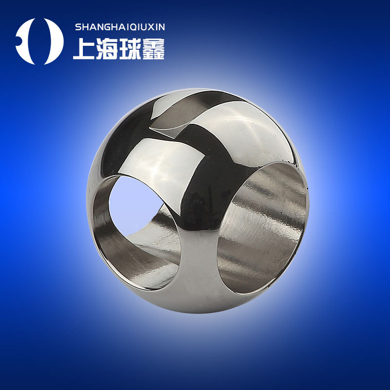 微型阀门球芯 高压三通式空心阀门球 不锈钢阀门球体 t型球阀球体