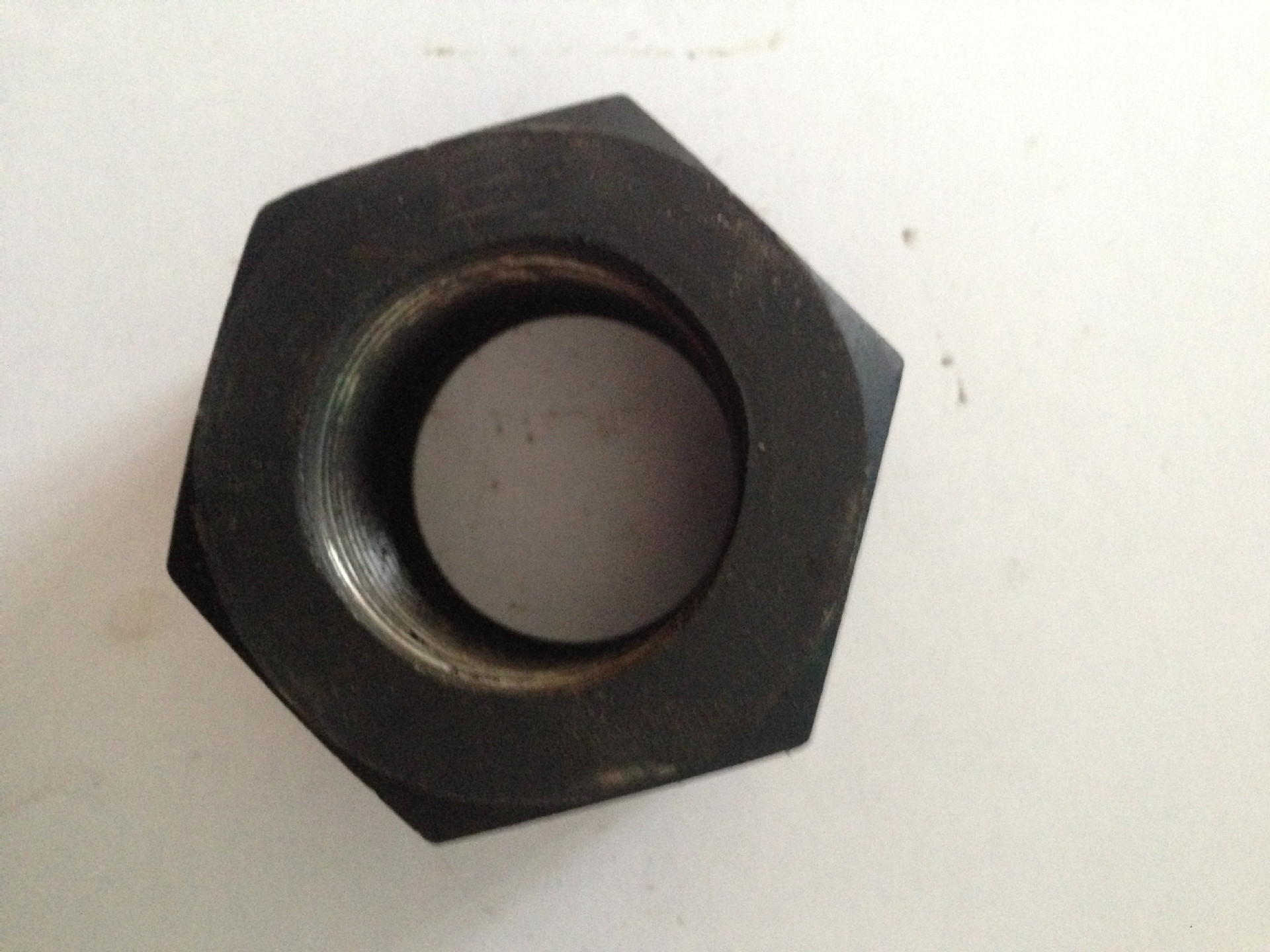 8.8级发黑六角螺母 m22高强度外六角螺母 45#钢热处理 非标订做