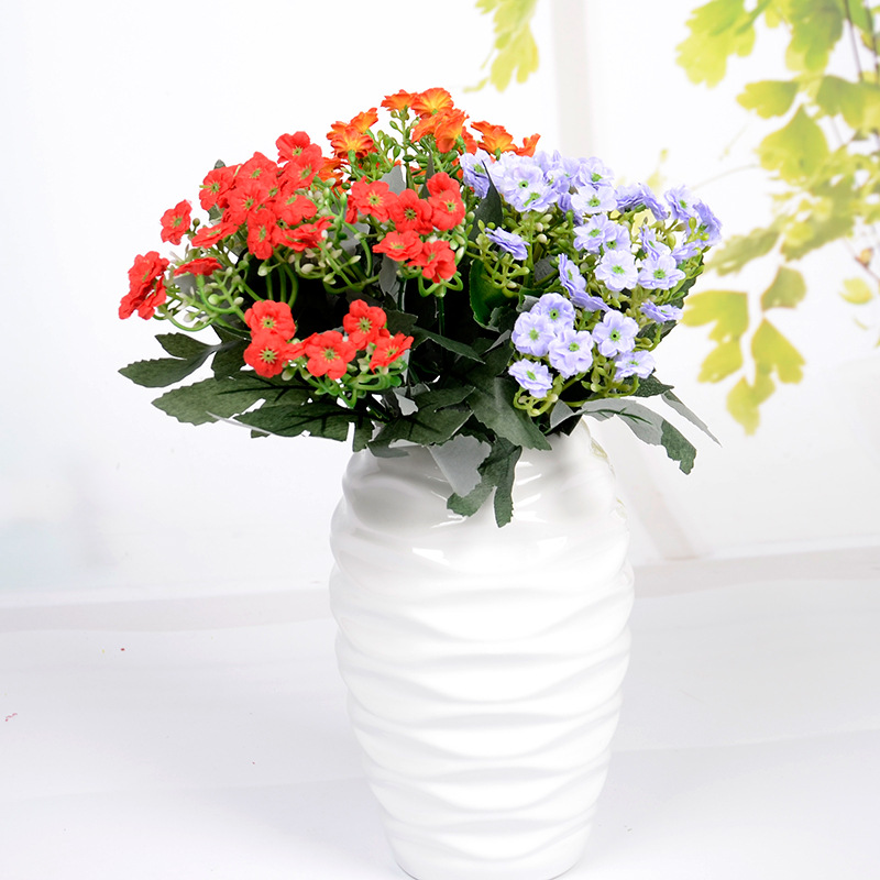 高档6叉米兰花仿真假花家居客厅装饰米兰人造花外贸仿真花束批发