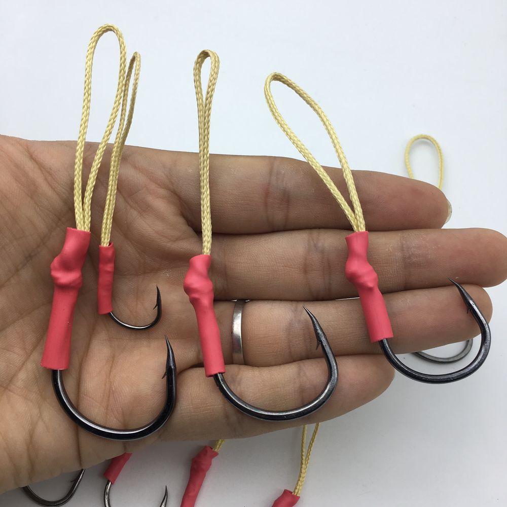 带线铁板钩南油海钓大物鲟鱼船钓矶钓大鱼钩防咬抗腐蚀大号绑好线