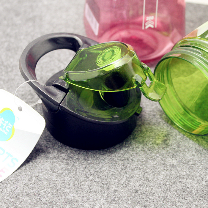 茶花塑料水杯子大容量随手杯创意便携茶杯670ml运动杯38351k