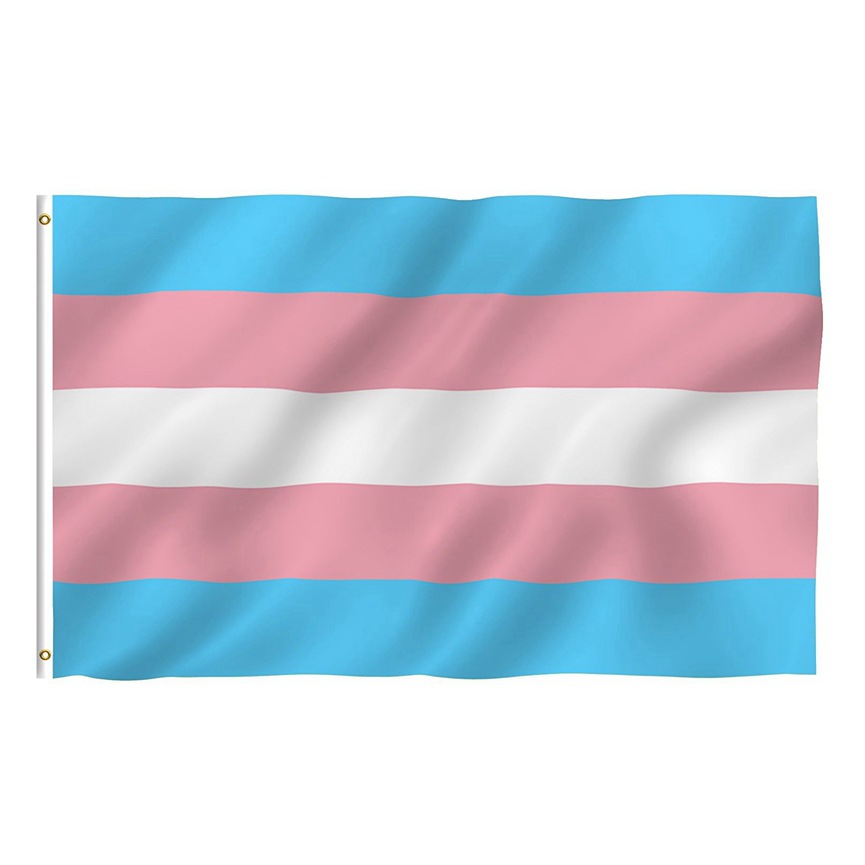 35ft跨性别彩虹旗transgenderflagpinkbluerainbowflag