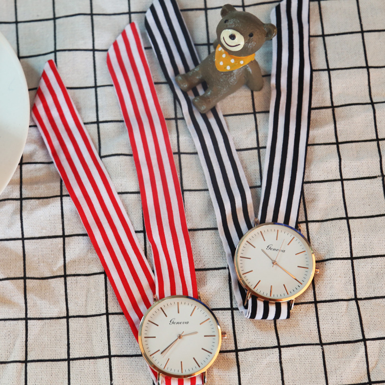 绑带手表女布表绑带森系森女生学生韩版简约潮流ulzzang闺蜜一对