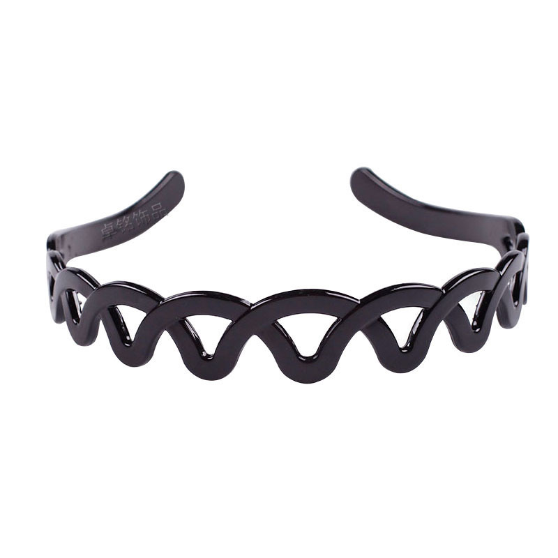 Zhuoming New Wide-Brimmed Winding Headband Korean Wave Non-Slip Adult Female with Teeth High Quality Headband Hair Accessory