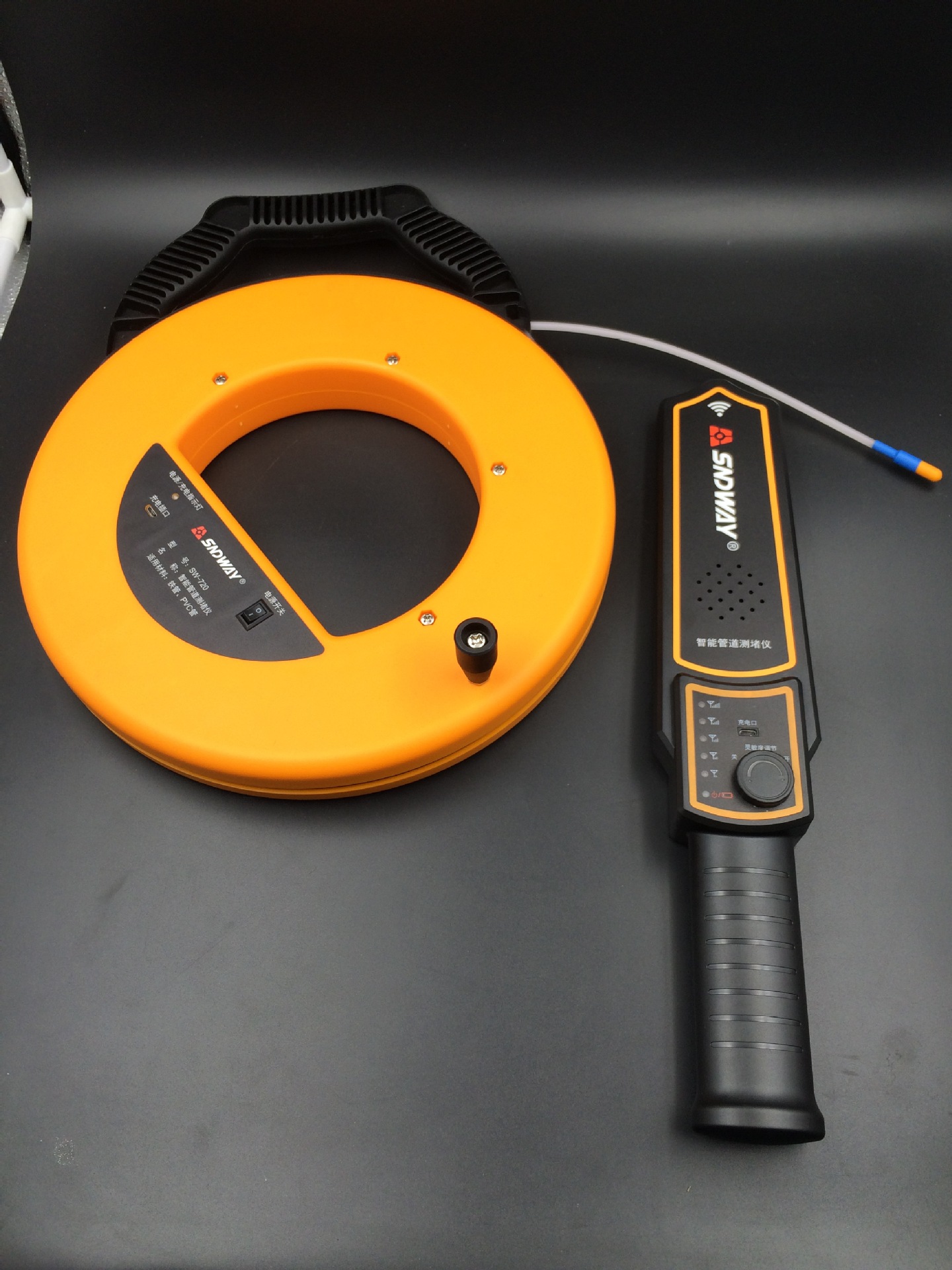 深达威测堵器电工管道探测器 墙体探测仪电线管排堵器pvc管探管器