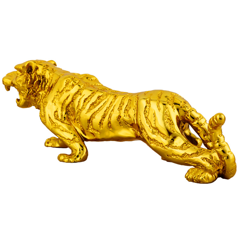 金色大号汽车老虎摆件 车内饰品摆设 车上用品批发