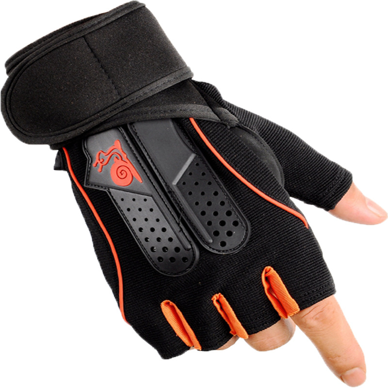 Fitness Gloves Men's Half Finger Wrist Guard Non-Slip Sports Gloves Women's Gym Equipment Training Protective Gear Cheap Wholesale