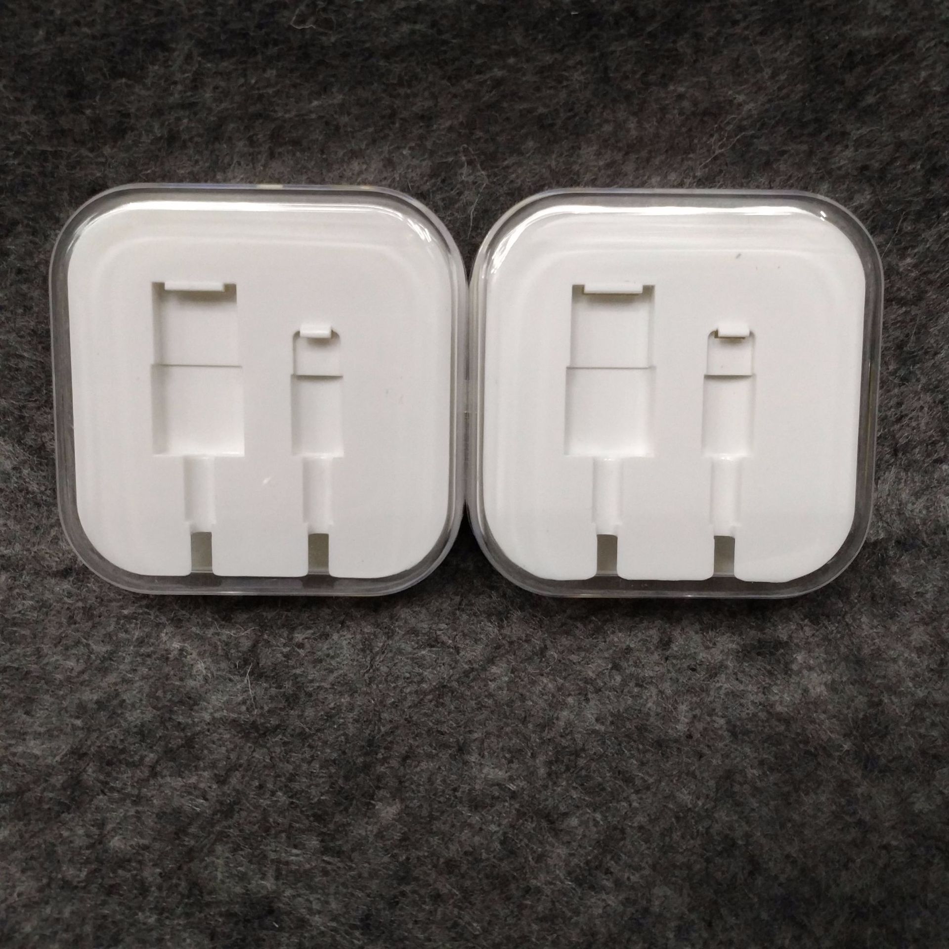 5代6数据线透明水晶盒包装 数据线包装盒小四方形ps塑胶耳机盒子