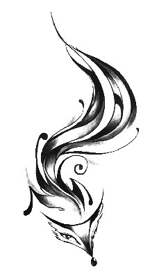 最新款纹身贴纸 狐狸 图腾 原宿 纹身 防水 工厂来图 定制 wm-236