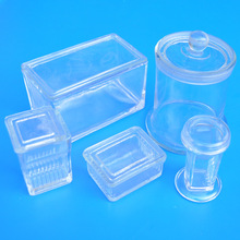 圆形立式玻璃载波片染色缸 方形病理切片存放缸 生物实验耗材