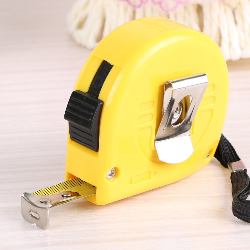 得力8203卷尺 5米测量卷尺 抗摔工地工具卷尺 办公文具