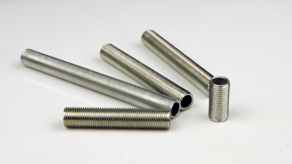 m8/m10全牙空心牙管 镀锌外牙螺杆牙条丝杆细牙穿线牙杆 灯具配件