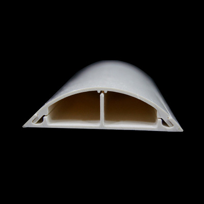 厂家直销优质pvc线槽 5号环保阻燃pvc弧形地板线槽 走半圆线槽