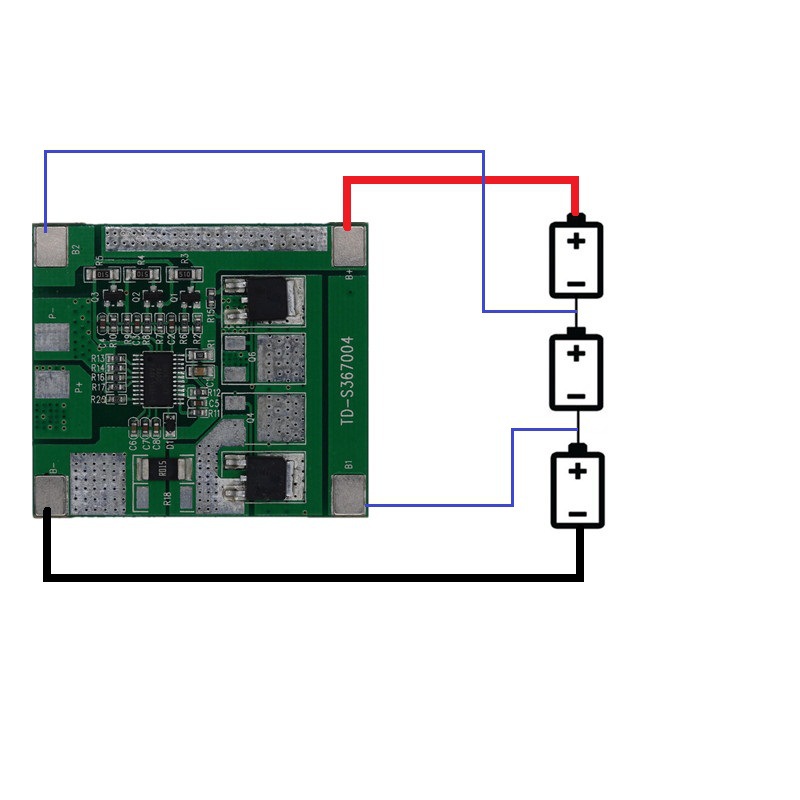 18650 三串10.8v 喷雾器太阳能路灯大电流锂电池保护板