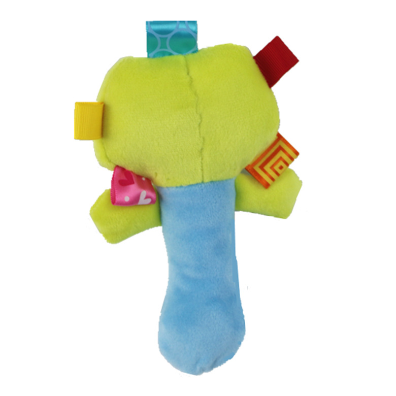 婴儿玩具手摇铃bb棒手抓毛绒宝宝0-1岁bb叫母婴玩具批发