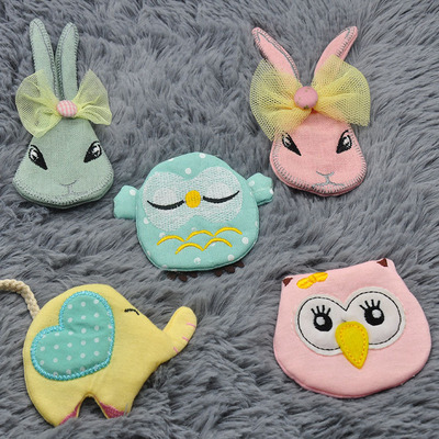 小动物卡通别针胸章 彼得兔大象手工布艺胸针 百搭服装饰品