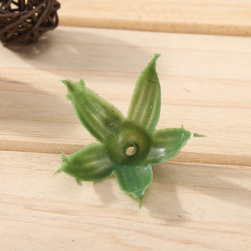 仿真花配件花托花底做假花材料清明花配件塑料五角底花类配件