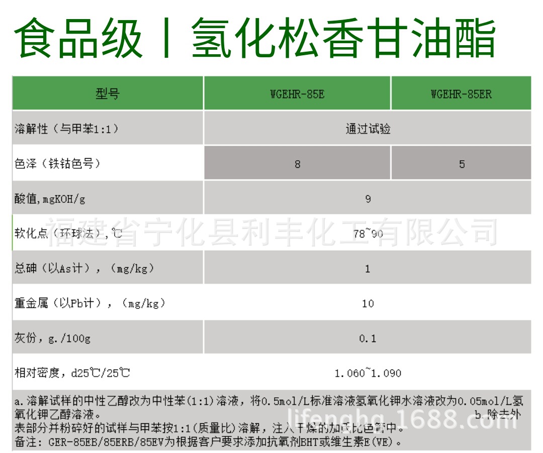 二,质量指标:本产品溶于乙醇,丙酮,二氯乙烷,二硫化碳,甲苯,松节油