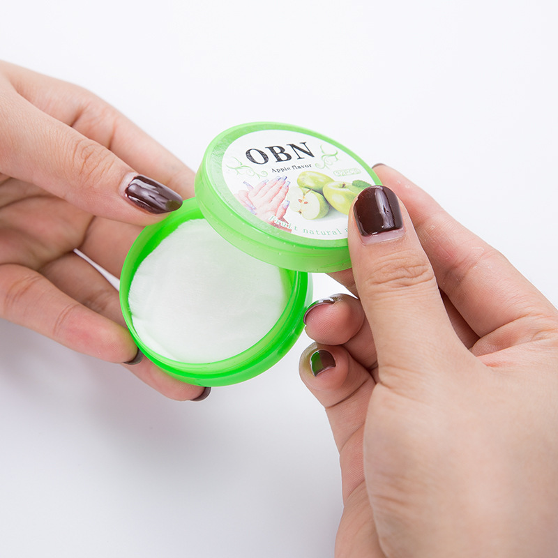 油性卸甲巾32片水果味洗甲巾 洗甲棉卸甲片水 速洁营养