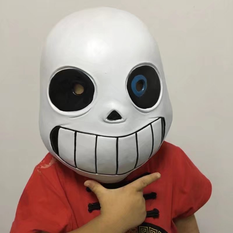 传说之下蓝眼san面具 undertale sans头套男 游戏面具cosplay面具