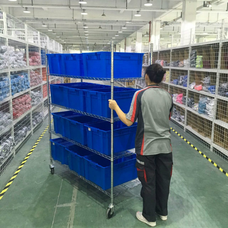 电商拣货车分拣车拣选车手推车播种车物流捡货车静音轮平面拣货车