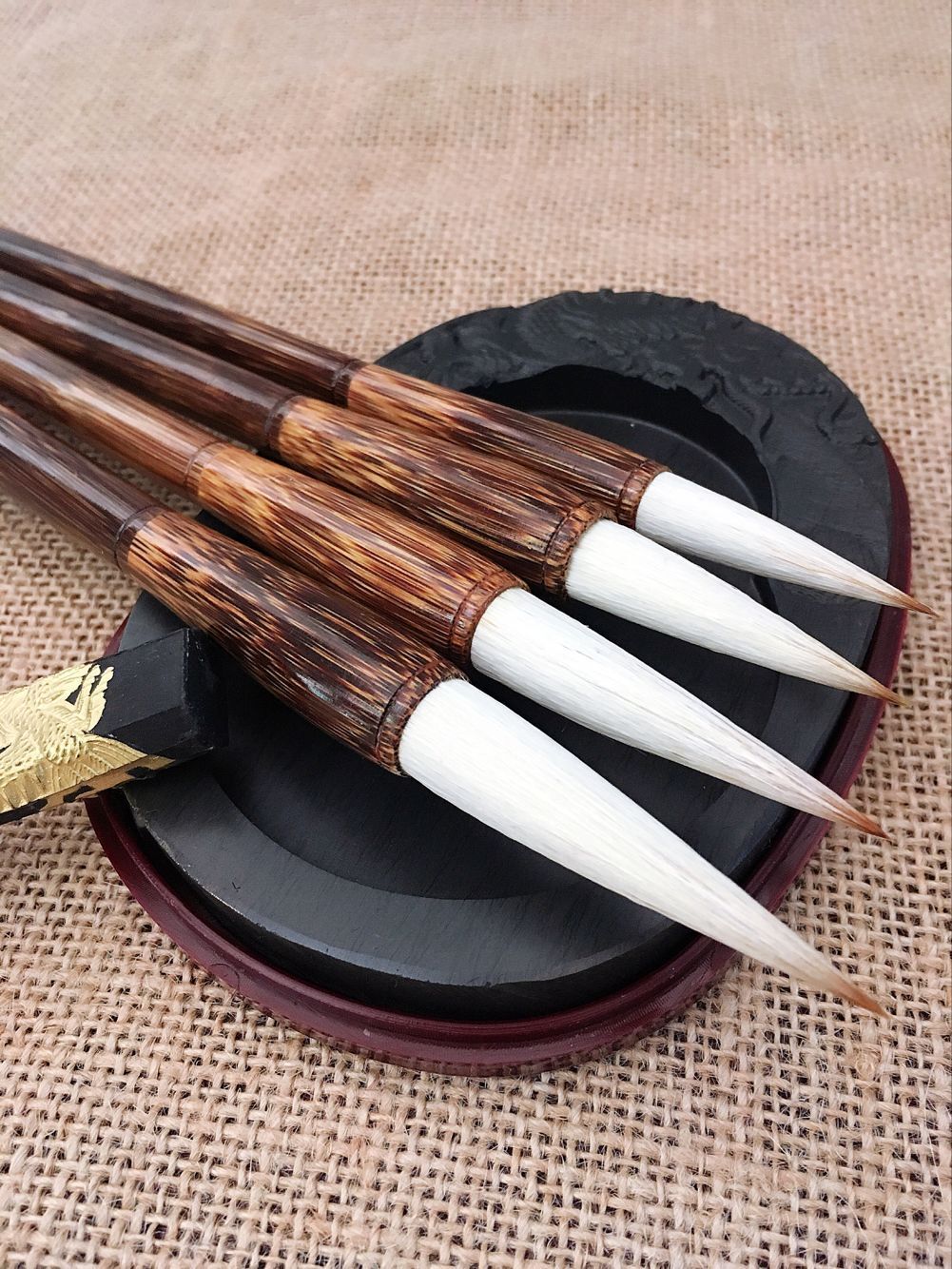 【厂家直销】棕竹兼毫毛笔 大楷中楷小楷 古玩学生毛笔练习用品