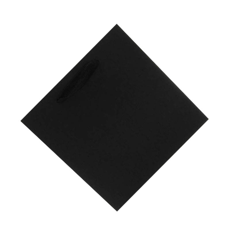 黑卡手提袋 包装礼品纸袋鲜花袋定制方底纸袋