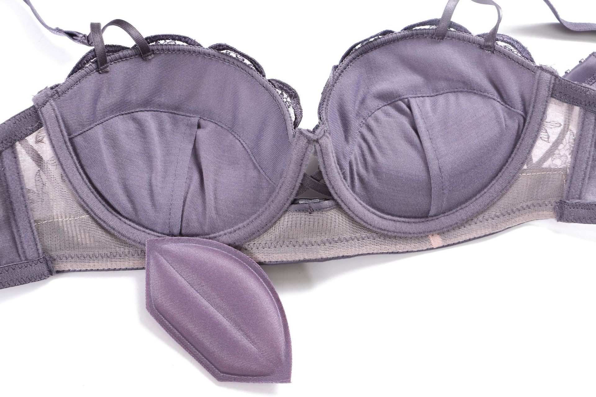 刺绣秘密情人文胸套装半杯小胸聚拢舒适少女加厚胸垫内衣蕾丝贝壳