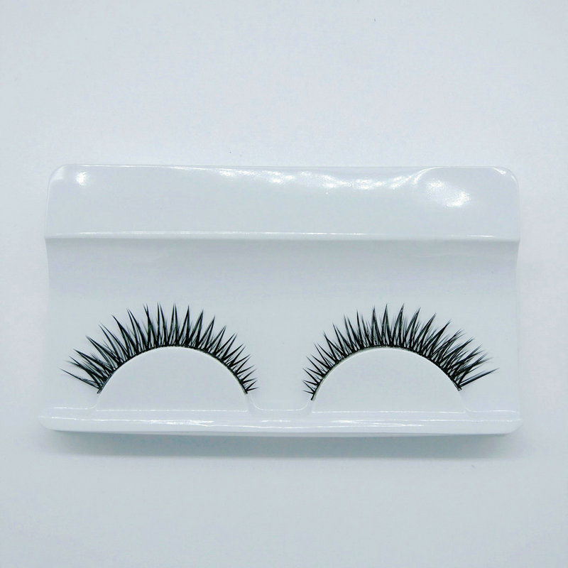 Huiyuan False Eyelashes 101 Natural Nude Makeup Short Cross Eye Tail Pull Long Eyelash 15 Pairs