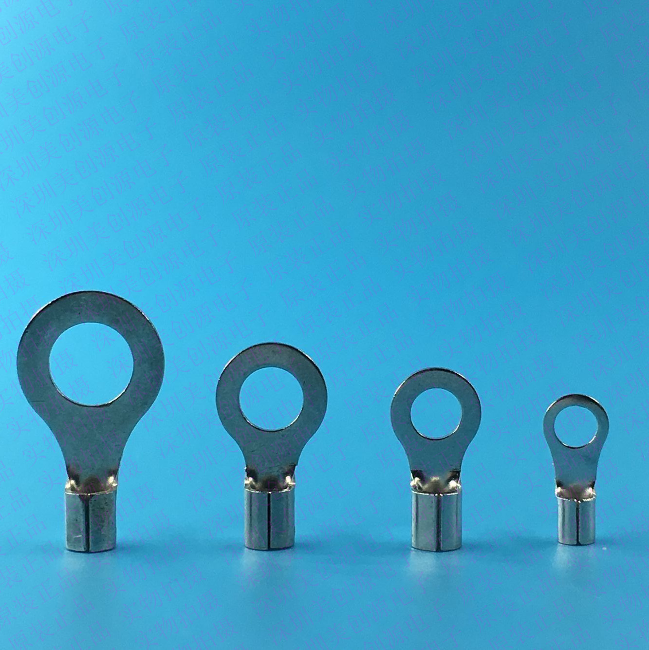 ot冷压接线端子 rnb圆形裸端头ot16 -6 -8 -10 -12-16 紫铜鼻子