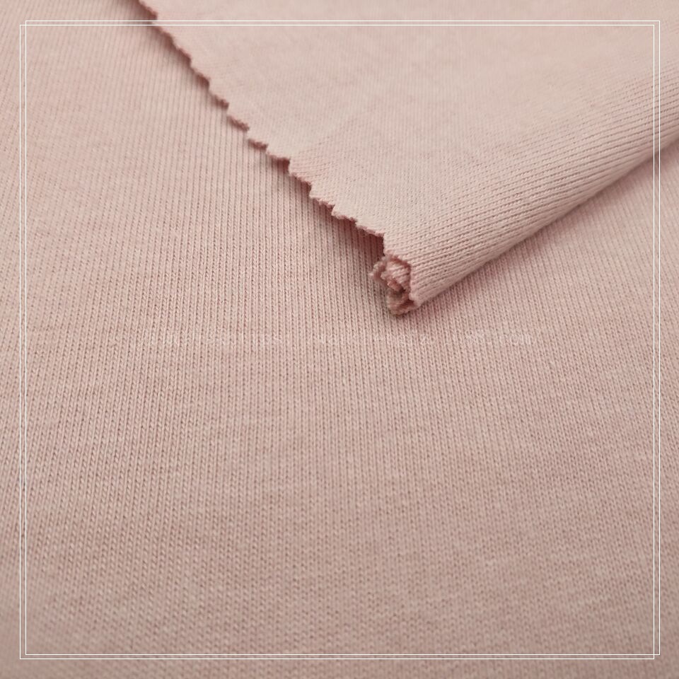 现货供应26s纯棉平纹针织面料无弹全棉汗布t恤针织布