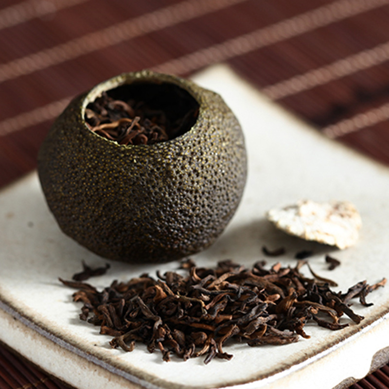 2020年小青柑 新会小青柑柑普茶8年陈皮500g熟茶宫廷 普洱茶