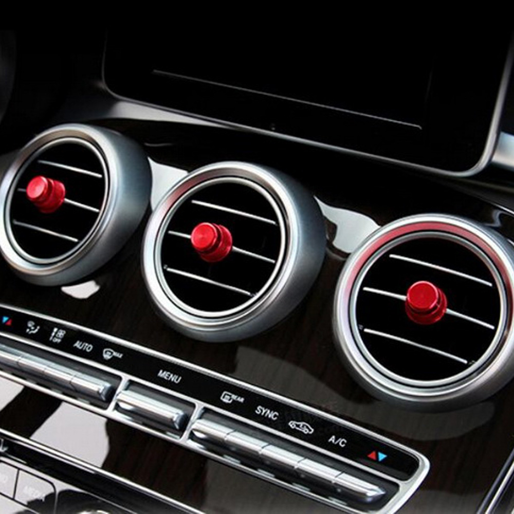 5pcs 适用于奔驰glc 新c级空调出风口旋钮盖c200 c180l glc200