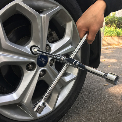 源头厂家修车折叠十字扳手 套筒轮胎扳手 多用十字扳手应急修车