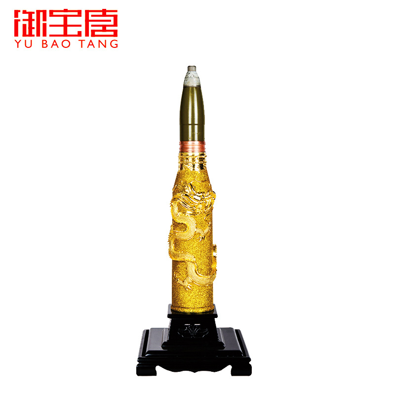 炮弹57工艺品 厦门漆线雕招财镇宅办公室摆件收藏送礼客厅纪念品