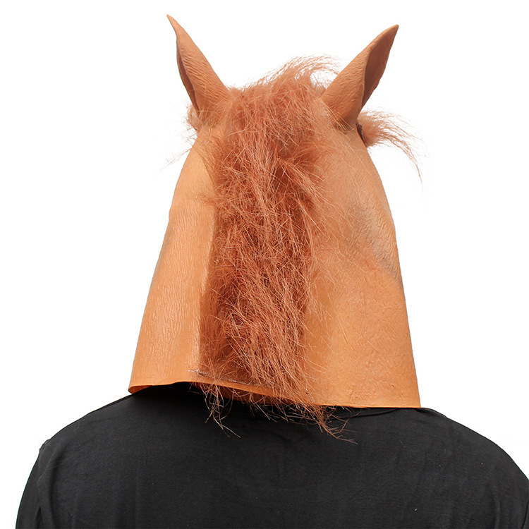 万圣节化妆舞会道具乳胶马头面具头套 疯狂动物城ebay爆款