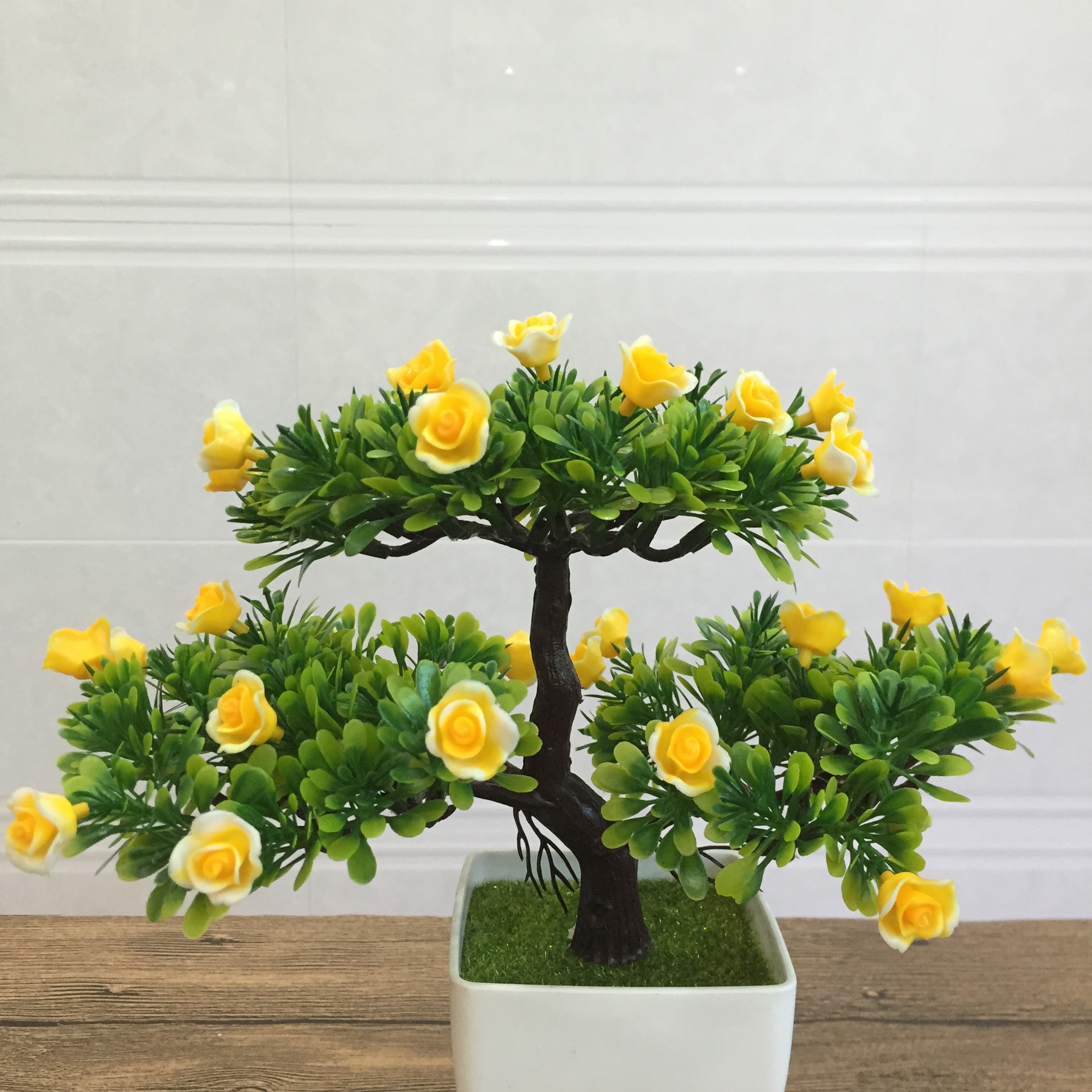 仿真植物盆景仿真小树盆栽 塑料花盆栽绿植假花盆栽花卉摆件批发