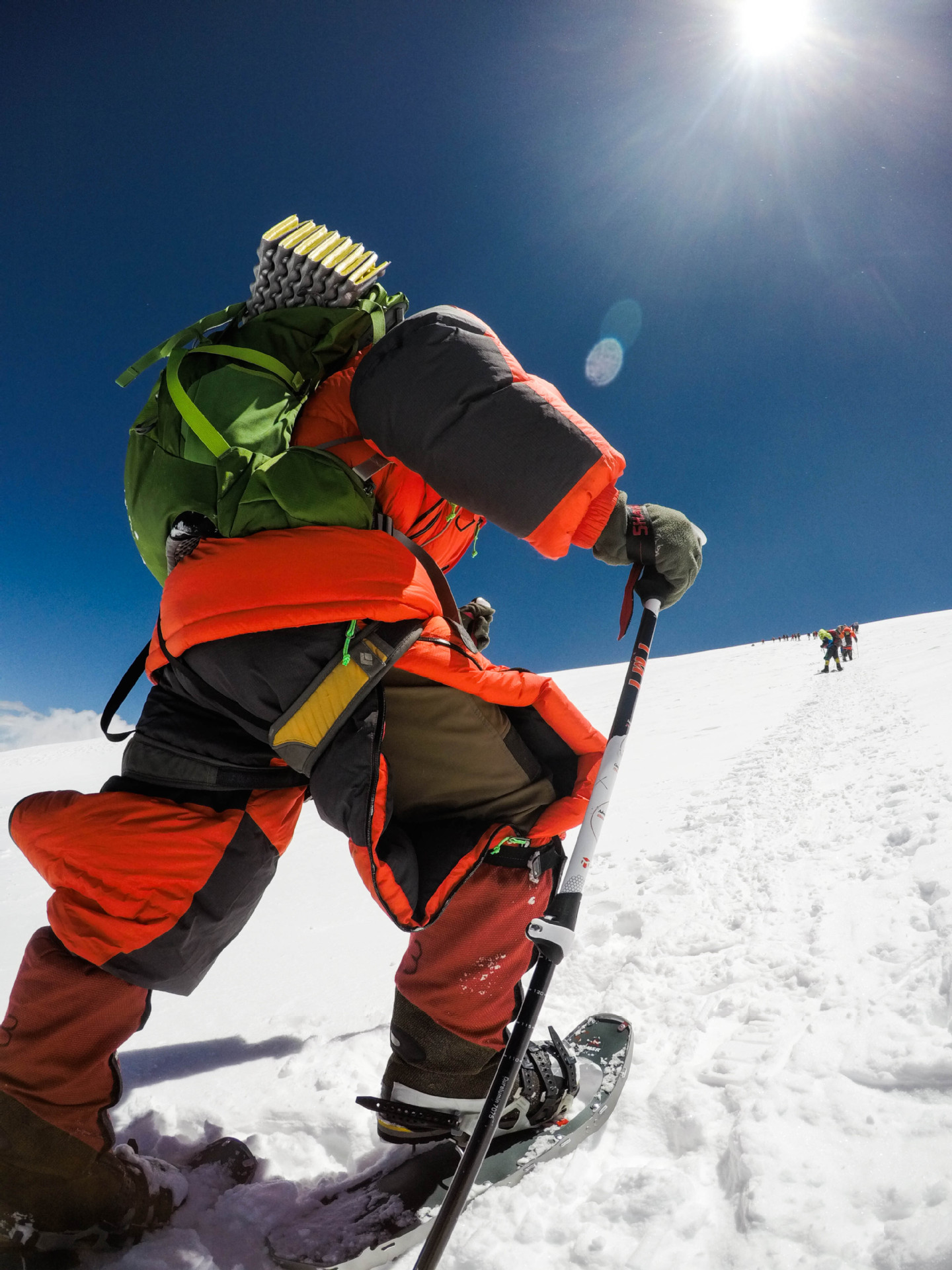 tmt伸缩登山杖铝合金外锁速锁越野徒步雪山手杖登山装备厂家批发