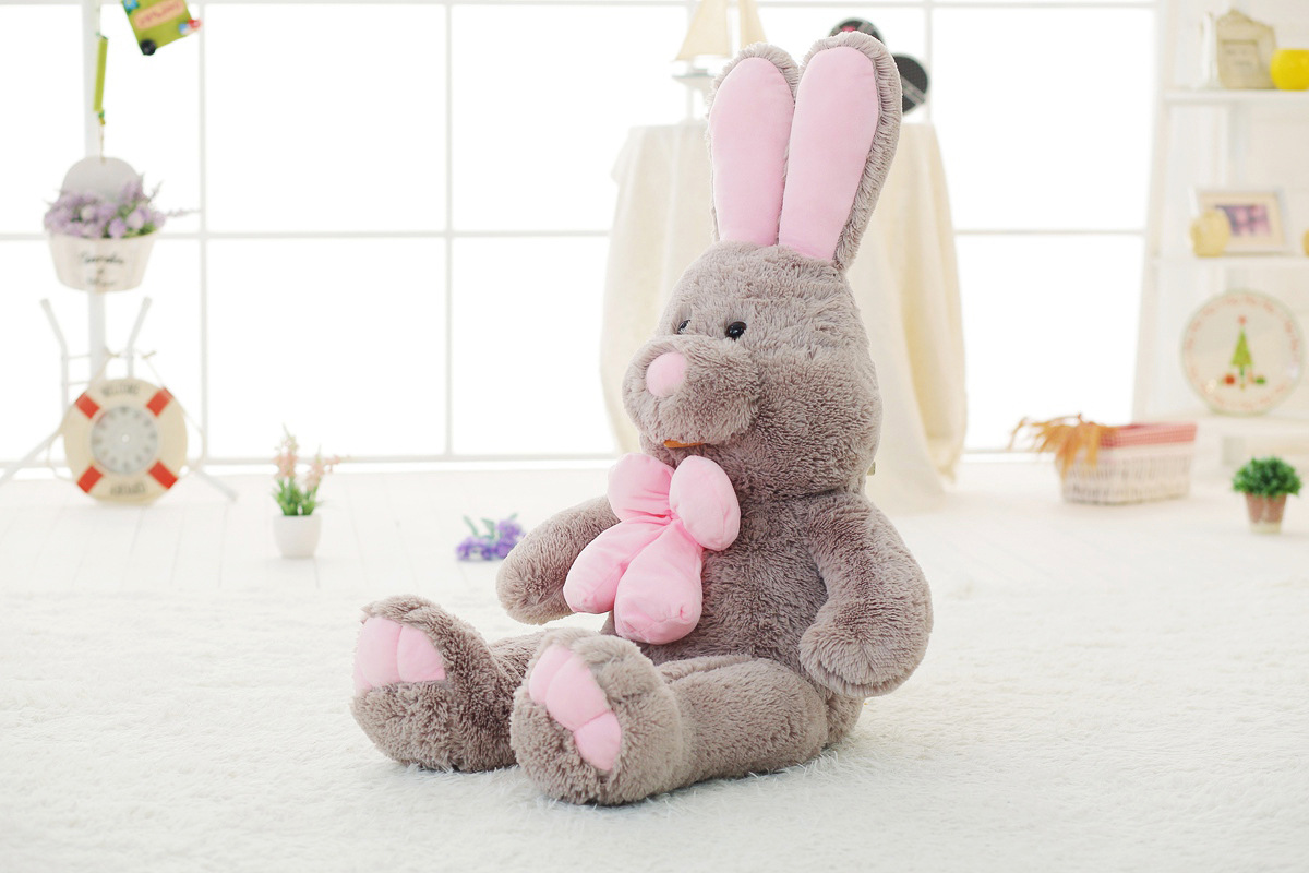 情人节美国大兔子大号邦尼兔公仔毛绒玩具生日礼物送女生情侣拆洗