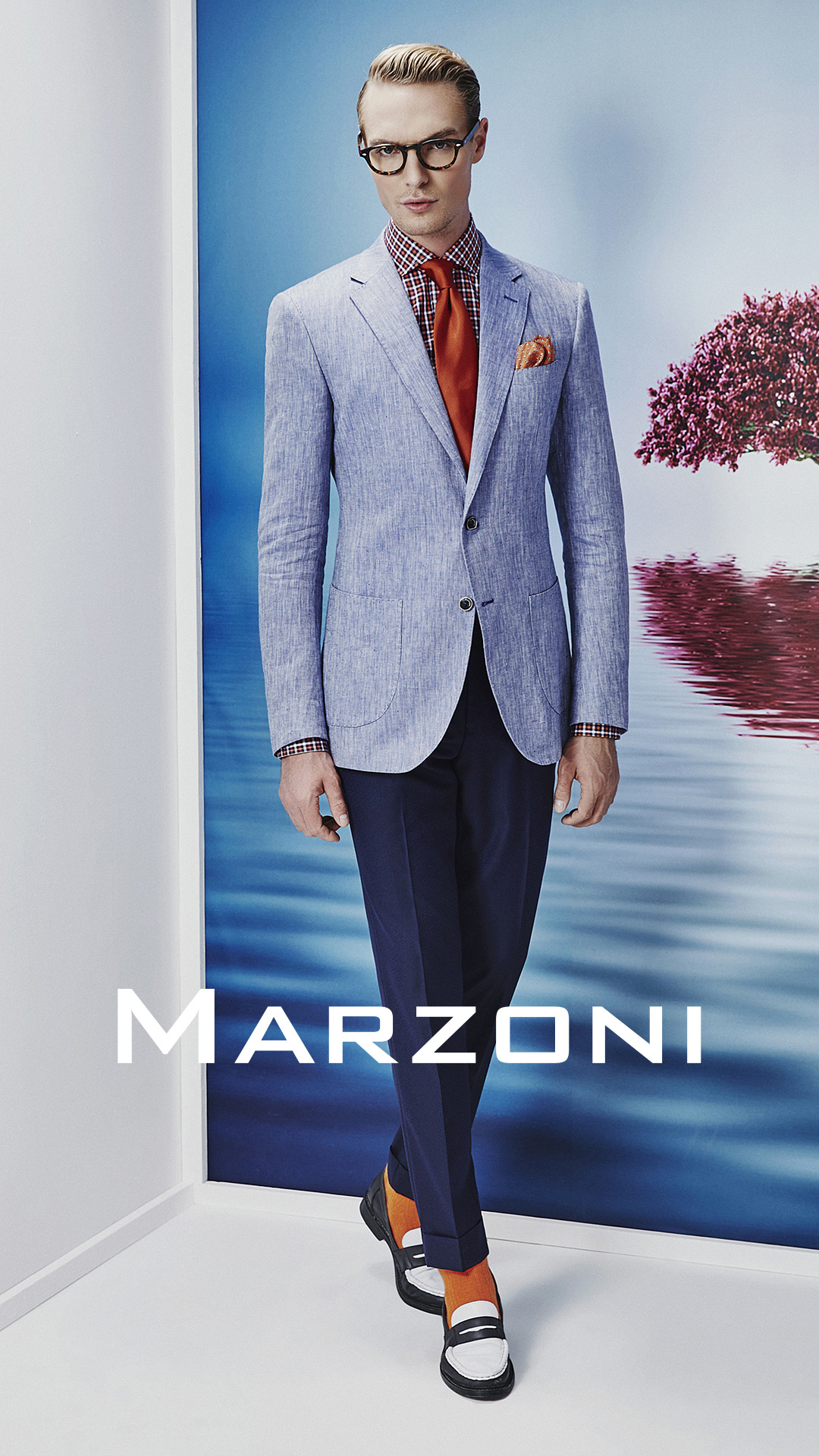 进口西装西服面料意大利马佐尼17春夏