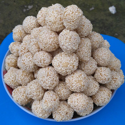 广西特产 纯手工制作芝麻茶果 休闲零食