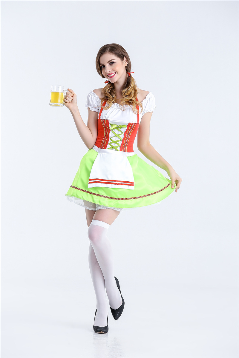 7526# 德国慕尼黑啤酒节啤酒妹制服 女佣服女仆装 情趣套装