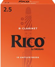 新包装 美国RICO黑管单簧管哨片降B调黄盒橙盒瑞口10片装