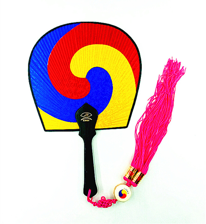 韩式餐厅料理店饭店装修装饰品挂件韩国扇子太极扇子工艺品礼品