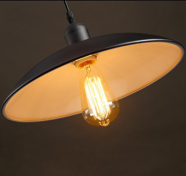 吧台吊灯_工业风半圆形餐厅吊线灯 酒吧店铺e27黑色 - 阿里巴巴