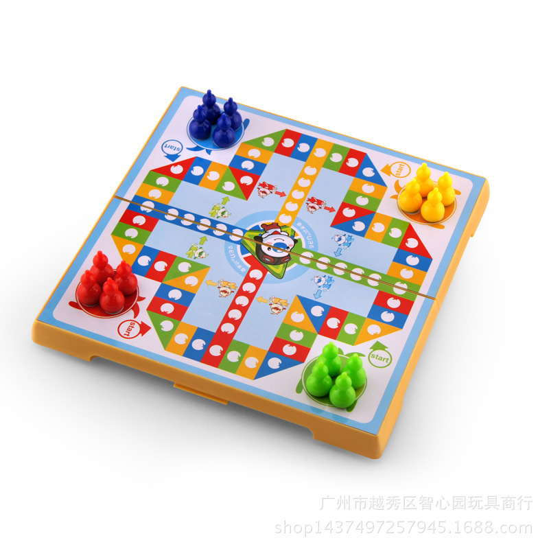 儿童游戏飞行棋 动漫棋辛巴狗和哈米兔 奇棋乐小盒磁性飞行棋批发