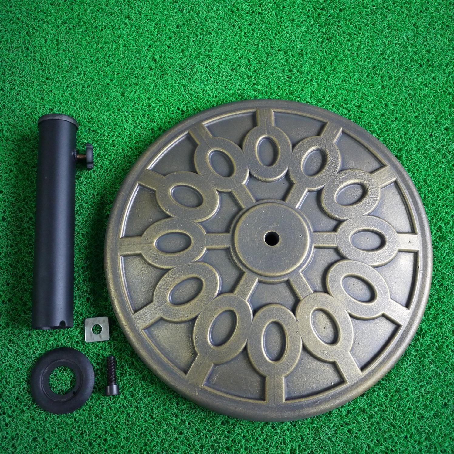 水泥太阳伞底座遮阳伞8kg新泥胶伞座中柱伞沙滩伞混疑土树脂伞座