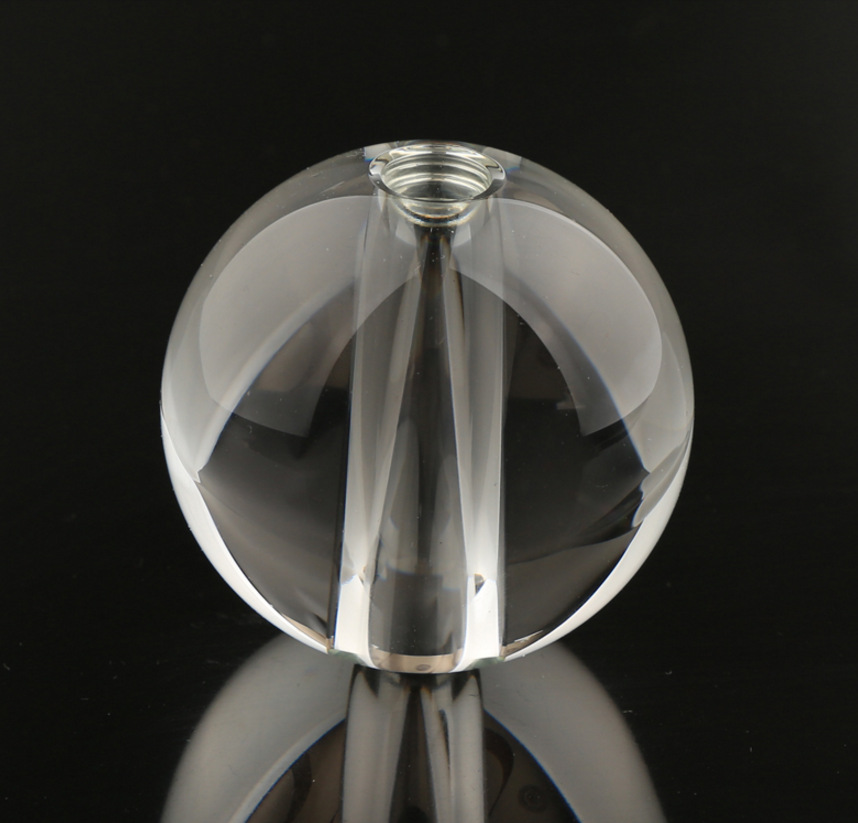 浦江厂家直销50mm 圆形穿孔光面球光球 水晶中孔球批发 打孔水晶