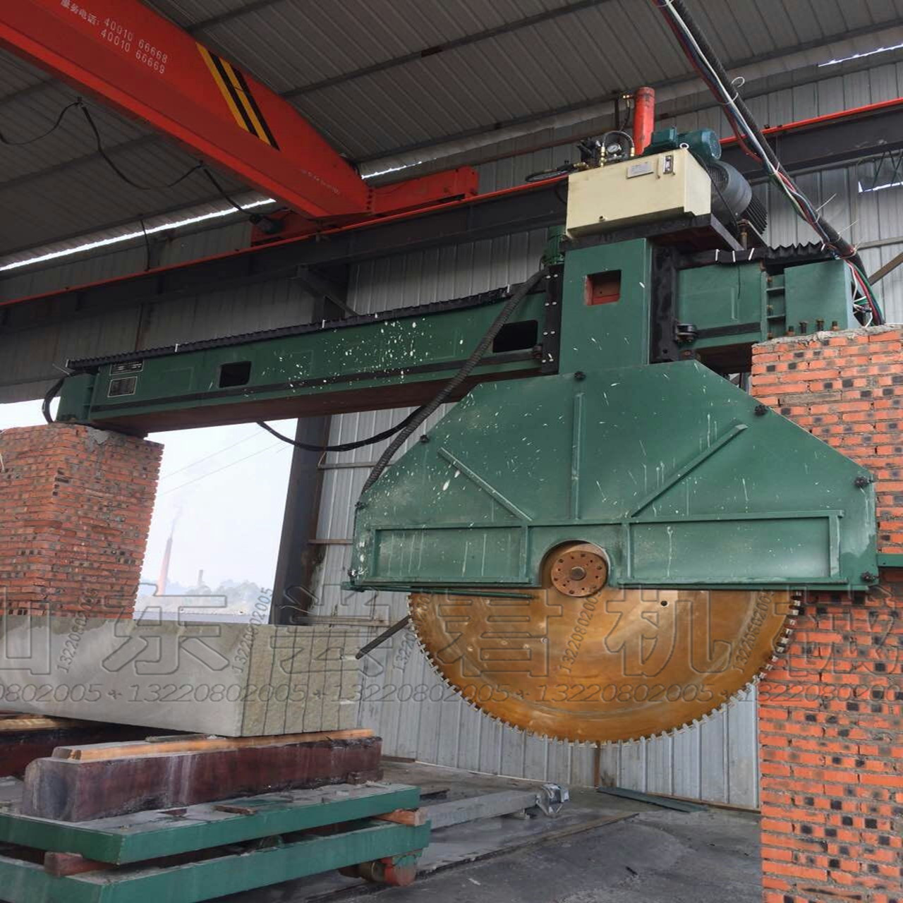 桥式液压全自动锯石机 hqd-1800型石材切割机