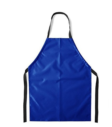 黑色皮革防水围裙防水防油耐酸碱黑白围裙pu劳保围裙皮罩衣